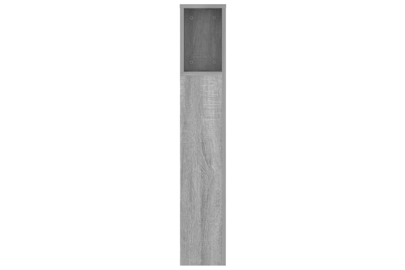 beBasic sengegavl med opbevaring 140x18,5x104,5 cm grå sonoma-eg - GrÃ¥ - Sengegavle