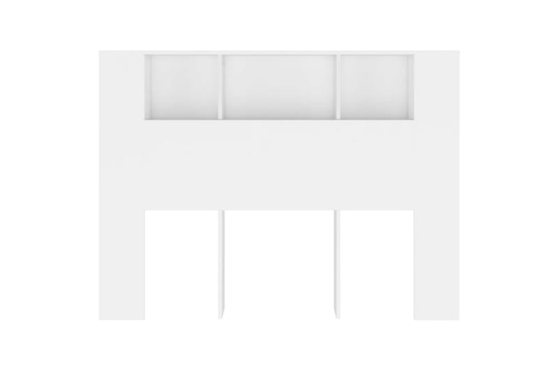 beBasic sengegavl med opbevaring 140x18,5x104,5 cm hvid - Hvid - Sengegavle
