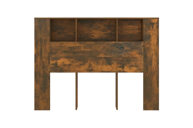 beBasic sengegavl med opbevaring 140x18,5x104,5 cm røget egetræsfarve - Brun - Møbler - Senge - Sengetilbehør & sengegavl - Sengegavle