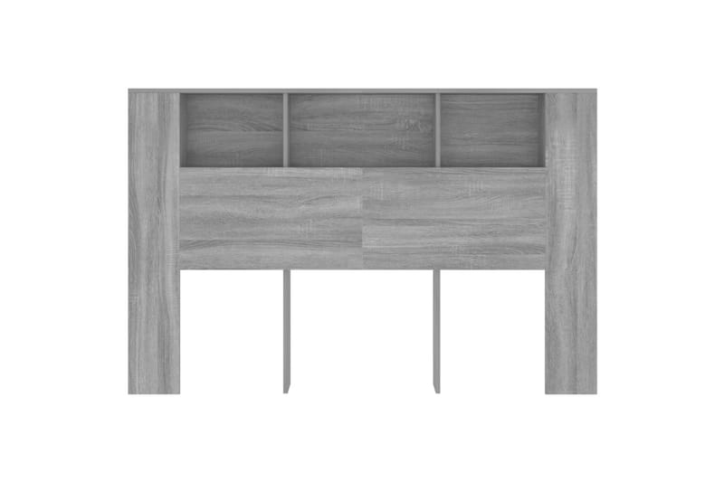 beBasic sengegavl med opbevaring 160x18,5x104,5 cm grå sonoma-eg - GrÃ¥ - Møbler - Senge - Sengetilbehør & sengegavl - Sengegavle