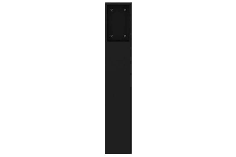 beBasic sengegavl med opbevaring 160x18,5x104,5 cm sort - Sort - Møbler - Senge - Sengetilbehør & sengegavl - Sengegavle