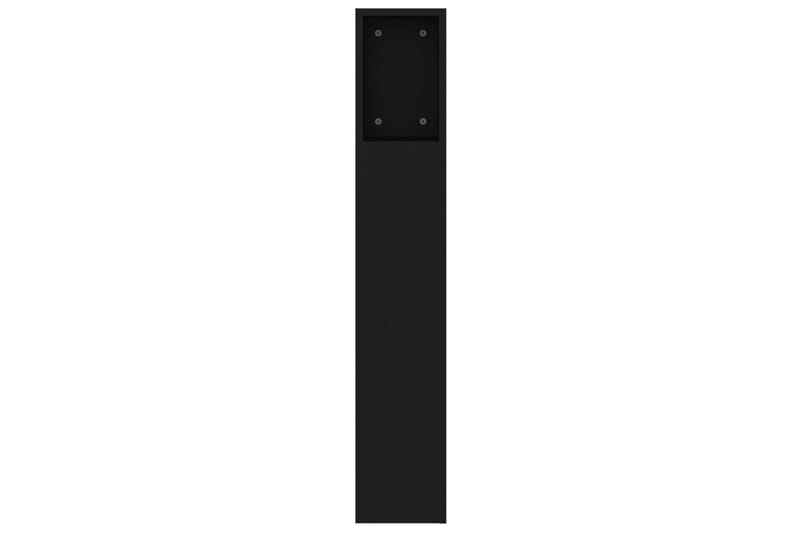 beBasic sengegavl med opbevaring 160x18,5x104,5 cm sort - Sort - Sengegavle