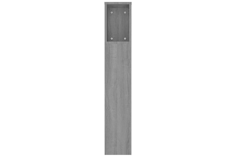 beBasic sengegavl med opbevaring 180x18,5x104,5 cm grå sonoma-eg - GrÃ¥ - Møbler - Senge - Sengetilbehør & sengegavl - Sengegavle