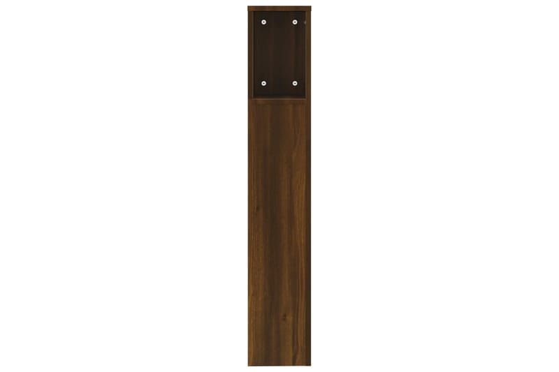 beBasic sengegavl med opbevaring 200x18,5x104,5 cm brun egetræsfarve - Brun - Sengegavle