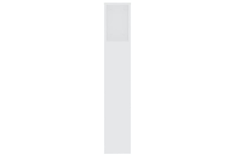 beBasic sengegavl med opbevaring 200x18,5x104,5 cm hvid - Hvid - Sengegavle