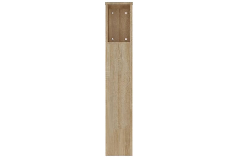 beBasic sengegavl med opbevaring 220x18,5x104,5 cm sonoma-eg - Brun - Sengegavle