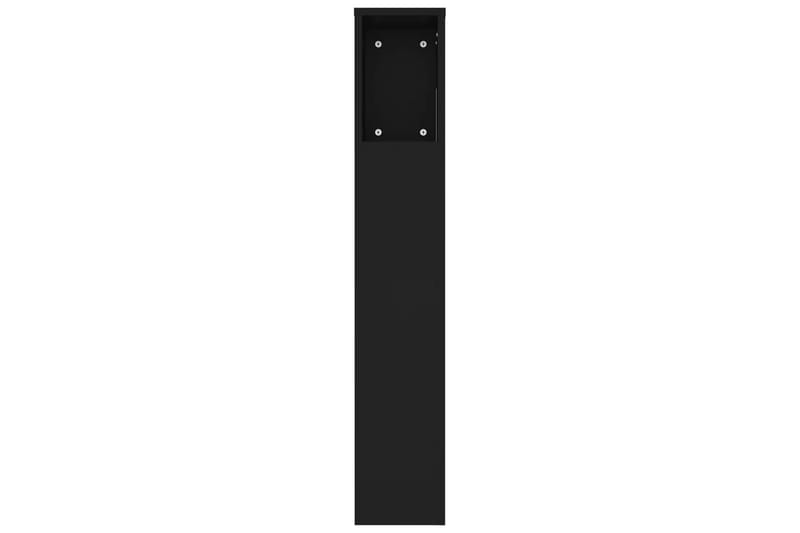 beBasic sengegavl med opbevaring 220x18,5x104,5 cm sort - Sort - Sengegavle
