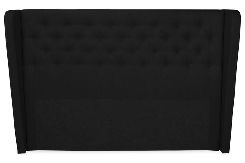 Cloud sengegavl 160 cm med sider - sort - Møbler - Senge - Sengetilbehør & sengegavl - Sengegavle