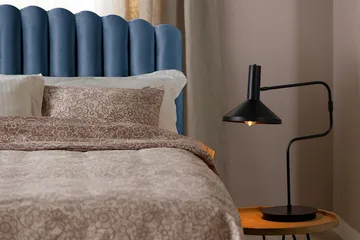 Davia Senggavel 140 cm - Mørkeblå/Velour - Møbler - Senge - Sengetilbehør & sengegavl - Sengegavle