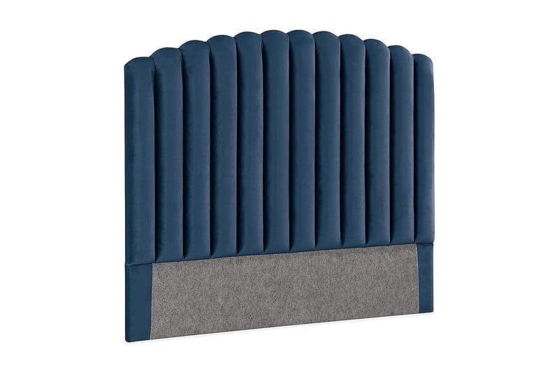 Davia Senggavel 140 cm - Mørkeblå/Velour - Møbler - Senge - Sengetilbehør & sengegavl - Sengegavle