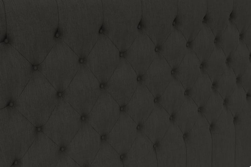 Hilton Luksus/Superior Luksus sengegavl 160 cm dybt tuftet - sort - Sengegavle