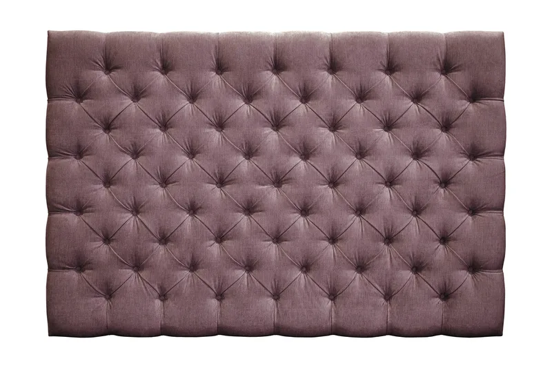 Joluma Polstret Sengegavl & Hovedgavl 180 cm i Stof med Knapper - Mørkerosa - Møbler - Senge - Sengetilbehør & sengegavl - Sengegavle