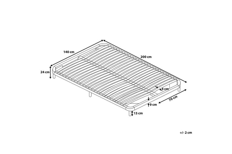 Basic lameller 140 | 200 cm - Sort - Lamelbunde