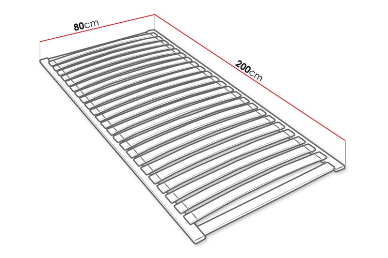 Easypack Lameller 80x200 cm - Træ/Natur - Lamelbunde