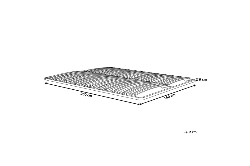 Lamelbund 160x200 cm BASIC - Sort - Møbler - Senge - Sengetilbehør & sengegavl - Lamelbunde