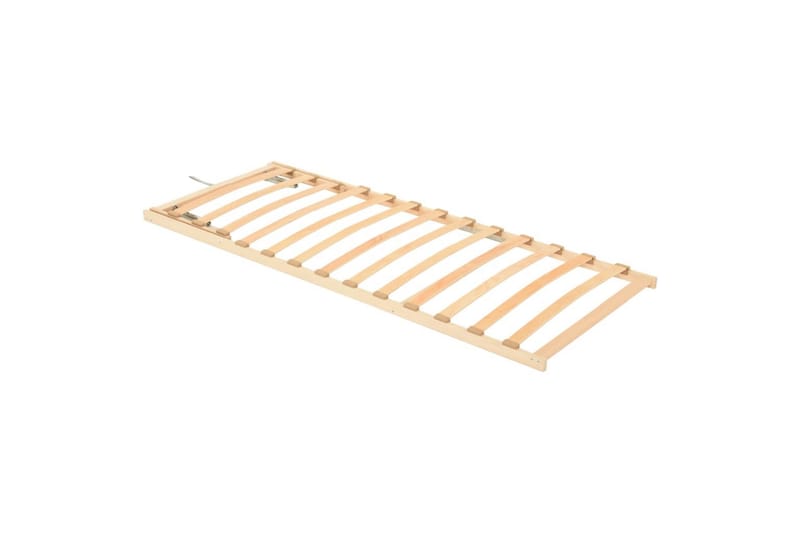lamelbund med 13 lameller justerbar hovedende 70x200 cm - Brun - Møbler - Senge - Sengetilbehør & sengegavl - Lamelbunde