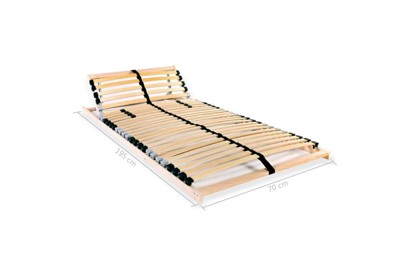 Lamelbunde Til Seng 2 Stk. 28 Lameller 7 Zoner 70X200 cm Fsc - Brun - Møbler - Senge - Sengetilbehør & sengegavl - Lamelbunde