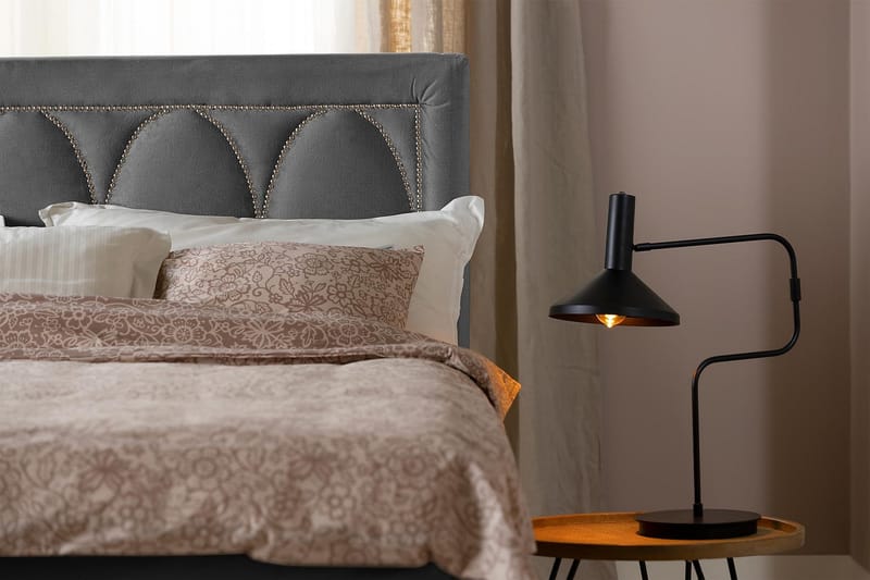 Leva Sengegavl 160cm - Mørkegrå/Velour - Møbler - Senge - Sengetilbehør & sengegavl - Sengegavle