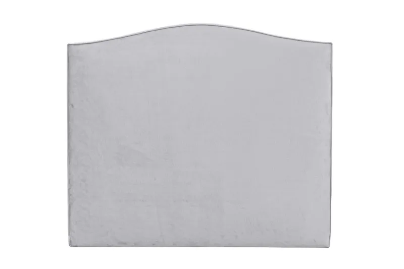 Malta Sengegavl 180 cm, Lys grå / velour