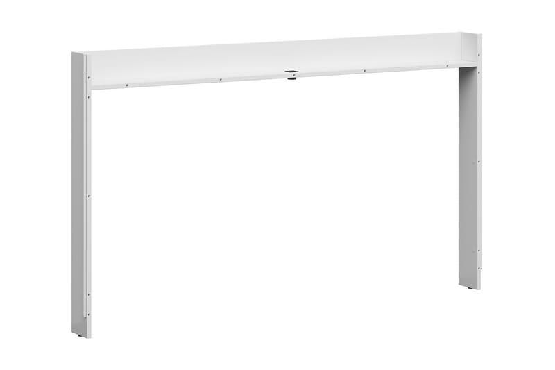 Alginet Sengeskinne 12x138 cm med USB - Natur / hvid Højglans - Opbevaring til senge - Hylder & Reoler