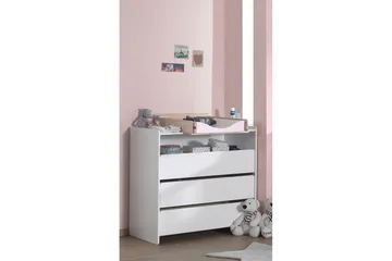 Baby Seng med Kommode Skiftetop Garderobeskab Reol Kiddy 2-dørs - 2-dørs - Møbler - Senge - Sengetilbehør & sengegavl - Opbevaring til senge