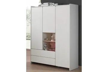 Baby Seng med Kommode Skiftetop Garderobeskab Reol Kiddy 3-døre - 3-døre - Møbler - Senge - Sengetilbehør & sengegavl - Opbevaring til senge