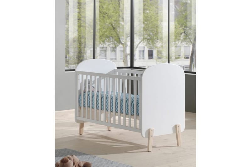 Baby Seng med Kommode Skiftetop Garderobeskab Reol Kiddy 3-døre - 3-døre - Møbler - Senge - Sengetilbehør & sengegavl - Opbevaring til senge