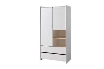 Babybed med kommode, pusletop og garderobe Kiddy 2-dørs - 2-dørs - Møbler - Senge - Sengetilbehør & sengegavl - Opbevaring til senge