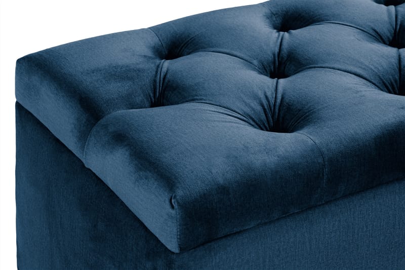 Donte sengekiste 140 cm - Blå - Opbevaring til senge - Sengebænk - Sengekiste
