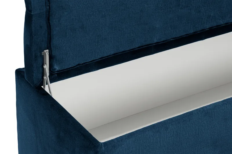 Donte sengekiste 140 cm - Blå - Møbler - Senge - Sengetilbehør & sengegavl - Opbevaring til senge