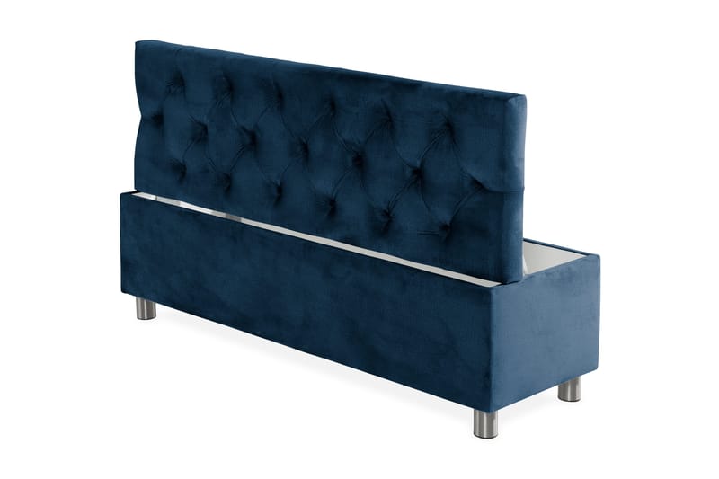 Donte sengekiste 140 cm - Blå - Møbler - Senge - Sengetilbehør & sengegavl - Opbevaring til senge