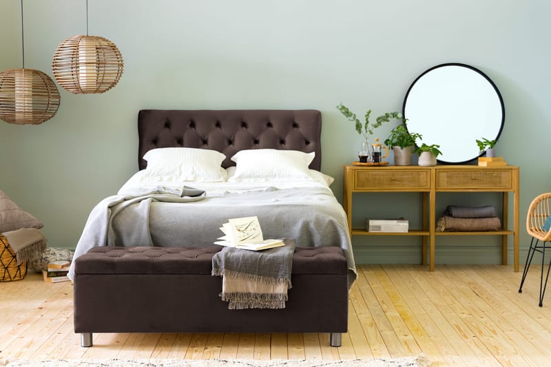 Donte sengekiste 140 cm - Brun - Møbler - Senge - Sengetilbehør & sengegavl - Opbevaring til senge