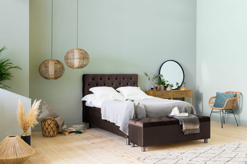 Donte sengekiste 140 cm - Brun - Møbler - Senge - Sengetilbehør & sengegavl - Opbevaring til senge