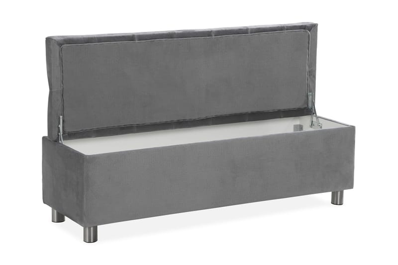 Donte sengekiste 140 cm - Grå - Møbler - Senge - Sengetilbehør & sengegavl - Opbevaring til senge