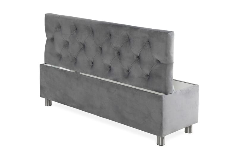 Donte sengekiste 140 cm - Grå - Møbler - Senge - Sengetilbehør & sengegavl - Opbevaring til senge