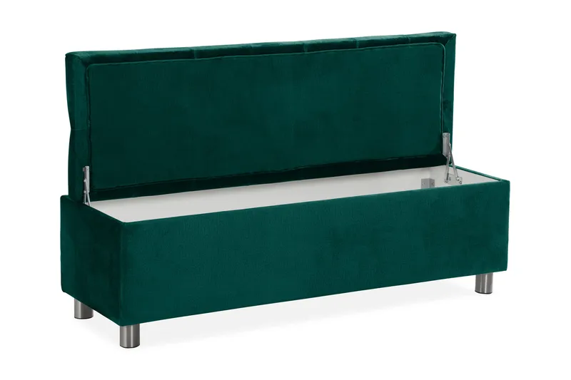 Donte sengekiste 140 cm - Grøn - Møbler - Senge - Sengetilbehør & sengegavl - Opbevaring til senge