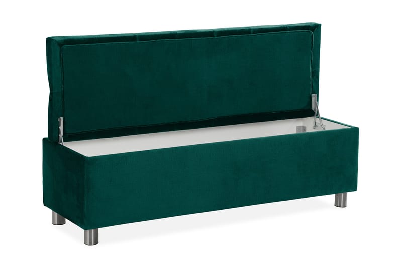 Donte sengekiste 140 cm - Grøn - Møbler - Senge - Sengetilbehør & sengegavl - Opbevaring til senge