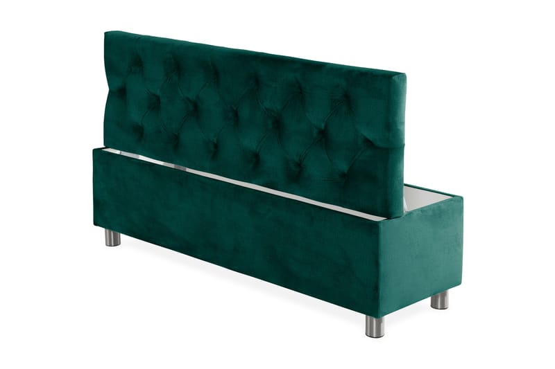 Donte sengekiste 140 cm - Grøn - Møbler - Senge - Sengetilbehør & sengegavl - Opbevaring til senge