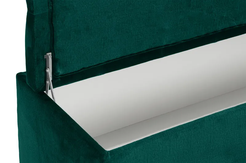 Donte sengekiste 140 cm - Grøn - Møbler - Senge - Sengetilbehør & sengegavl - Opbevaring til senge