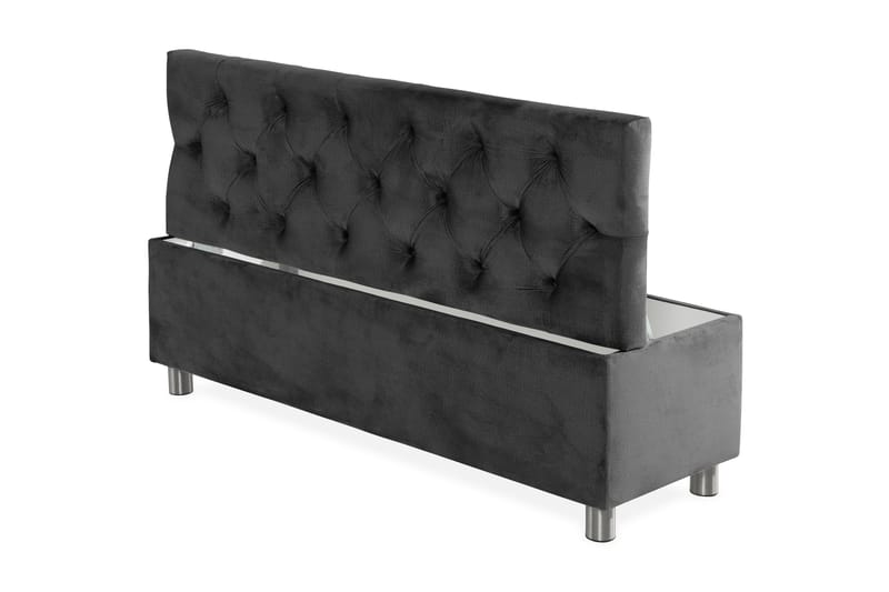 Donte sengekiste 140 cm - Mørkegrå - Møbler - Senge - Sengetilbehør & sengegavl - Opbevaring til senge