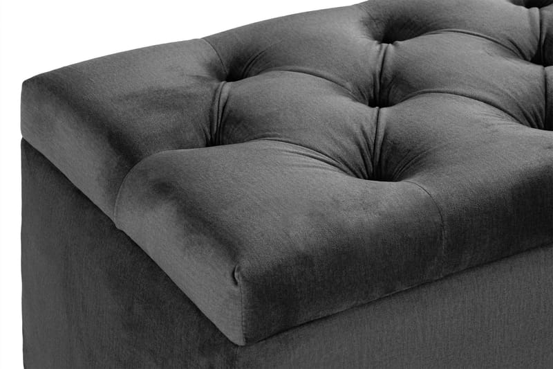 Donte sengekiste 140 cm - Mørkegrå - Møbler - Senge - Sengetilbehør & sengegavl - Opbevaring til senge