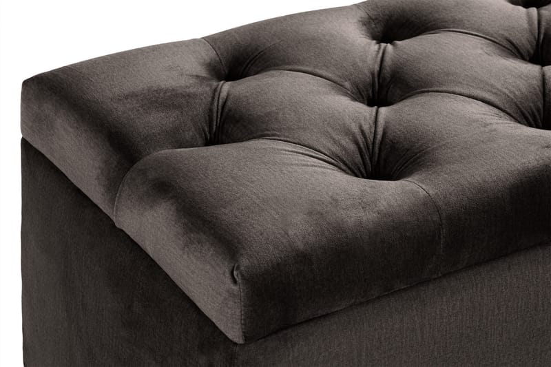 Donte sengekiste 140 cm - Mørkegrå - Møbler - Senge - Sengetilbehør & sengegavl - Opbevaring til senge