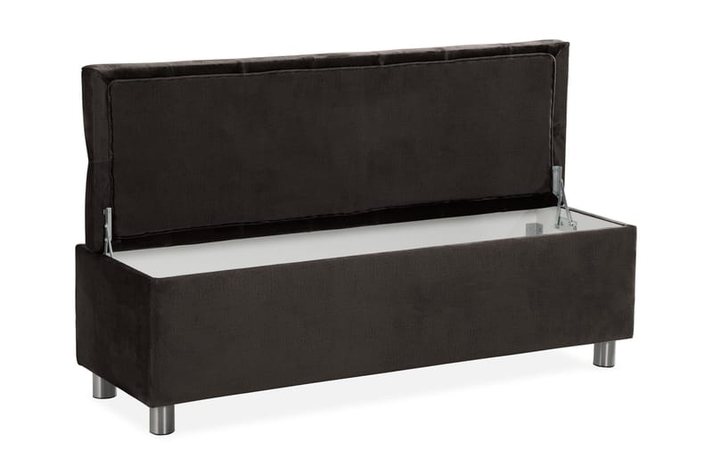 Donte sengekiste 140 cm - Mørkegrå - Møbler - Senge - Sengetilbehør & sengegavl - Opbevaring til senge