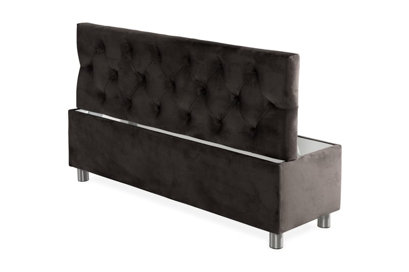 Donte sengekiste 140 cm - Mørkegrå - Møbler - Senge - Sengetilbehør & sengegavl - Opbevaring til senge