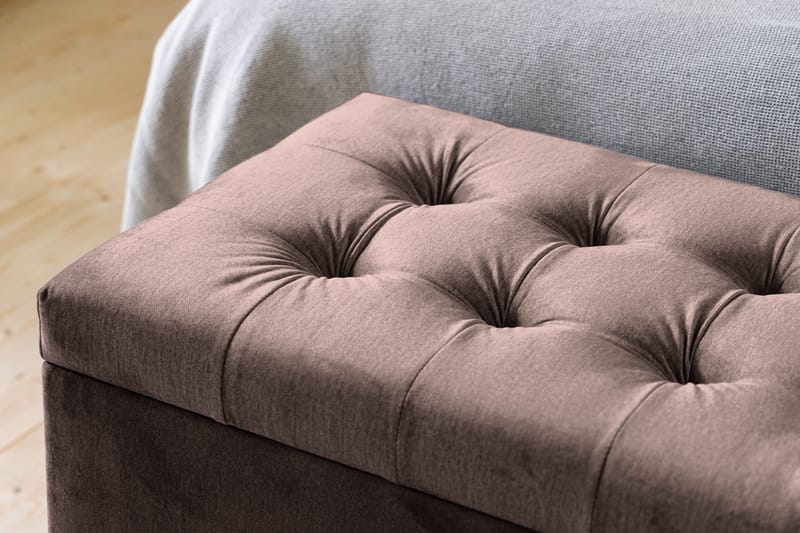 Donte sengekiste 140 cm Square - Brun - Møbler - Senge - Sengetilbehør & sengegavl - Opbevaring til senge