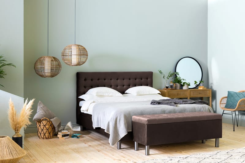 Donte sengekiste 140 cm Square - Brun - Møbler - Senge - Sengetilbehør & sengegavl - Opbevaring til senge