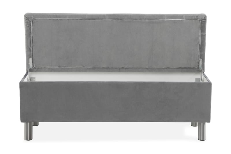 Donte sengekiste 140 cm Square - Grå - Møbler - Senge - Sengetilbehør & sengegavl - Opbevaring til senge