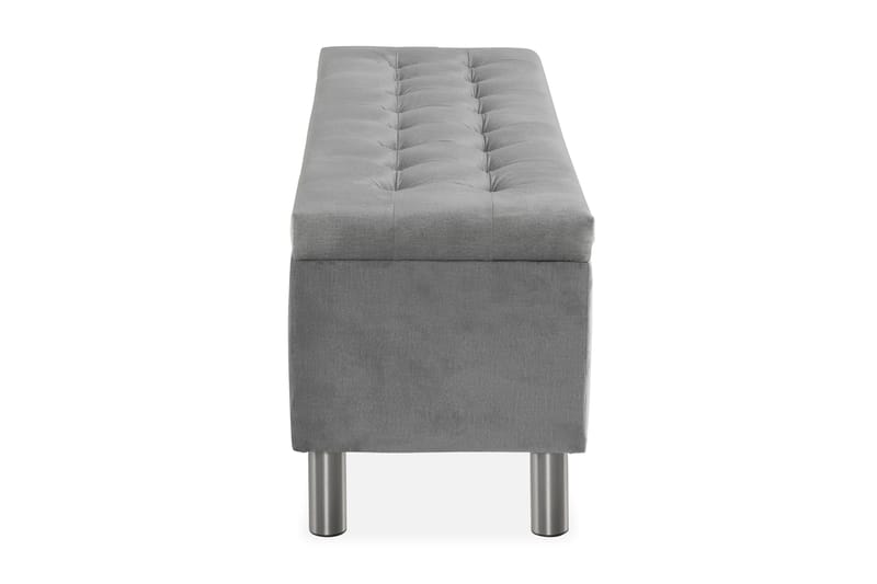 Donte sengekiste 140 cm Square - Grå - Møbler - Senge - Sengetilbehør & sengegavl - Opbevaring til senge