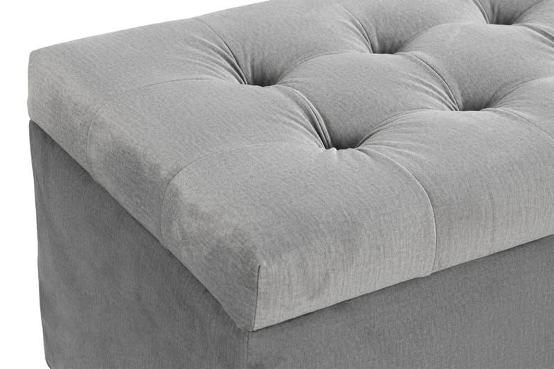 Donte sengekiste 140 cm Square - Grå - Møbler - Senge - Sengetilbehør & sengegavl - Opbevaring til senge