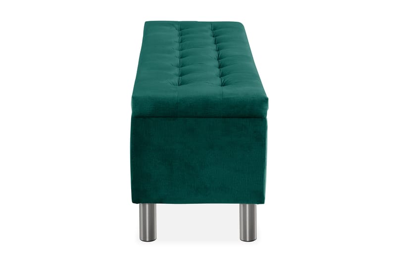 Donte sengekiste 140 cm Square - Grøn - Møbler - Senge - Sengetilbehør & sengegavl - Opbevaring til senge